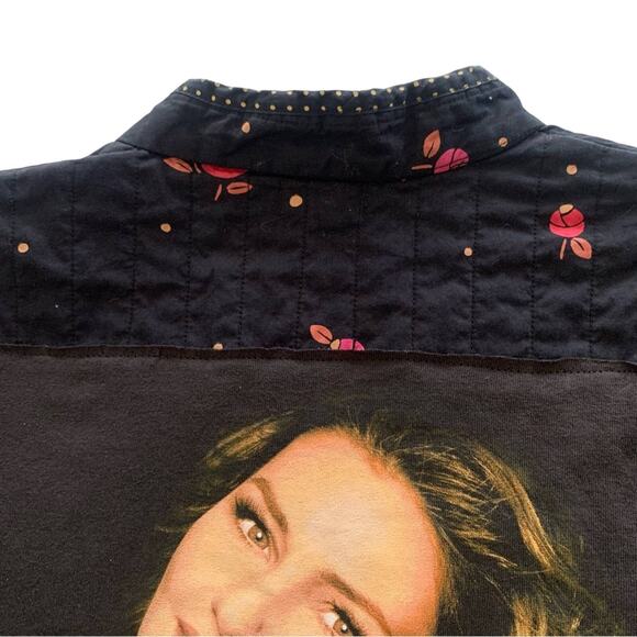 Via Penny Lane Reworked Apparel | Shania Twain Graphic Quilted Floral Jacket - Picture 8 of 8